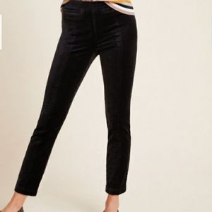 Anthropologie Velvet Essential Slim Trousers